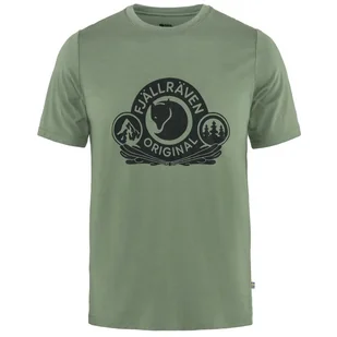 Męska koszulka Fjällräven Abisko Wool Classic SS M Rozmiar: XL / Kolor: zielony/czarny - Koszulki sportowe męskie - miniaturka - grafika 1
