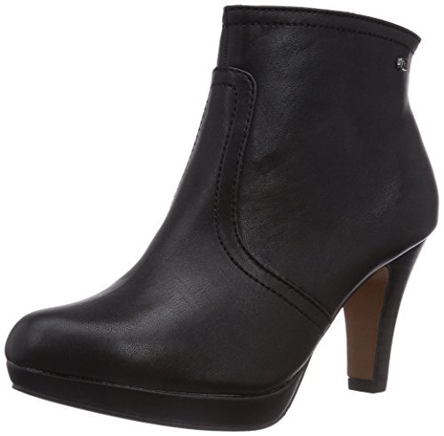 s.Oliver 25305 damskie kozaki z krótką cholewką, czarny - Czarny Black Nappa 022-40 EU