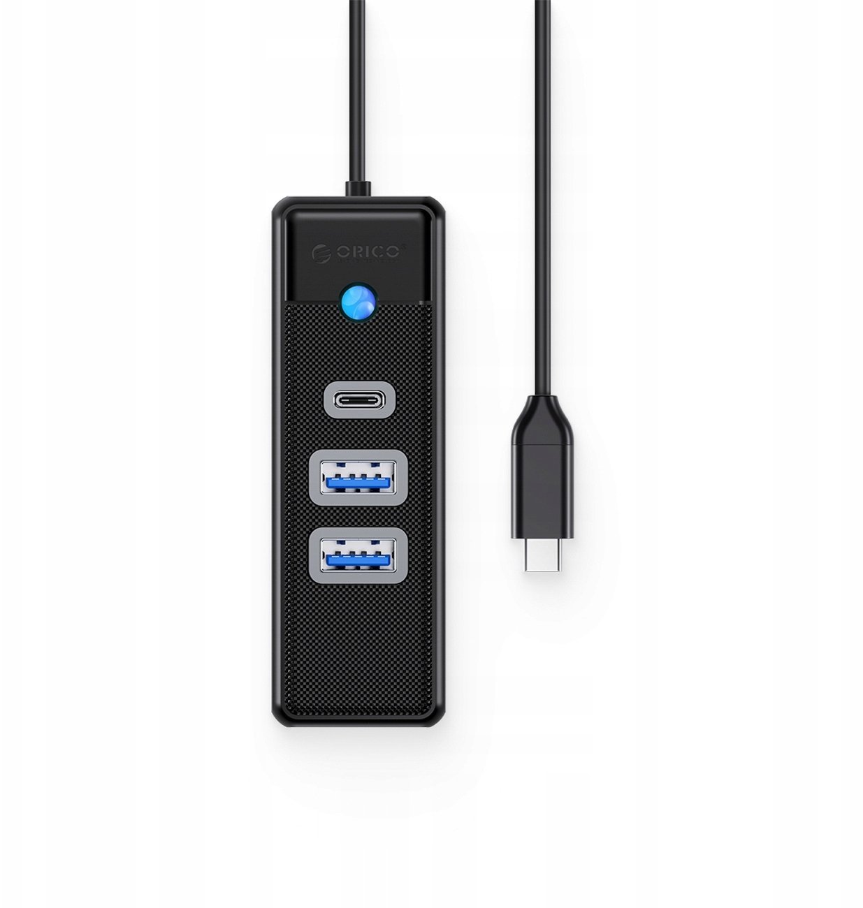 HUB USB Orico PWC2U-C3 3-portowy 2x USB-A 3.0 1x USB-C 3.0 1 m - czarny 6941788855526