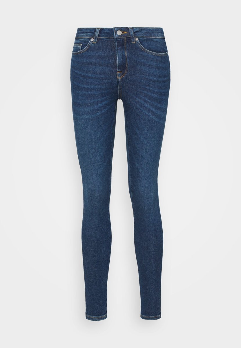 SELECTED NIEBIESKIE RURKI JEANSY Z WYSOKIM STANEM 26/32 7CA