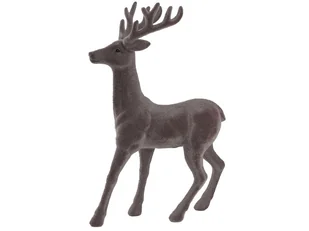 Renifer Ozdobny Dekoracja Jelonek 45 Cm Szary Duży - Ozdoby bożonarodzeniowe - miniaturka - grafika 1