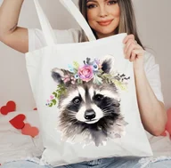 Torby i wózki na zakupy - Torba na zakupy shopper z nadrukiem ANIMALS104 - miniaturka - grafika 1