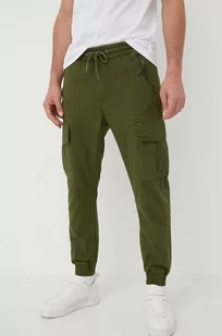 Alpha Industries spodnie bawełniane kolor zielony 116201.142-DarkOlive - Spodnie męskie - miniaturka - grafika 1