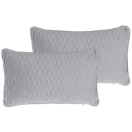 Poduszki dekoracyjne - 2 poduszki dekoracyjne 30 x 50 cm szare MOTARI - miniaturka - grafika 1