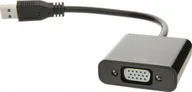 Adaptery i przejściówki - Adapter USB Pawonik USB - VGA Czarny USB-VGA - miniaturka - grafika 1