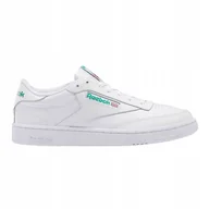 Sneakersy męskie - Buty męskie sneakersy sportowe Reebok Classic Club C 85 białe skóra - miniaturka - grafika 1