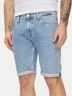 Spodenki męskie - Tommy Jeans Szorty jeansowe Ronnie DM0DM19154 Niebieski Slim Fit - miniaturka - grafika 1
