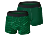 Majtki męskie - PARKSIDE® Bokserki męskie z bawełną, 2 pary (Zielony, 6/L) - miniaturka - grafika 1