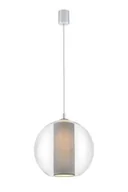 Lampy sufitowe - Kaspa LAMPA wisząca MERIDA L 10389108 szklana OPRAWA Abażurowa ZWIS IP20 kula ba - miniaturka - grafika 1