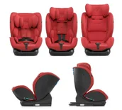 Foteliki samochodowe - KinderKraft MYWAY Isofix RWF 0-36 kg Red - miniaturka - grafika 1