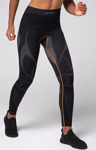 SPAIO EXTREME-PRO getry termoaktywne damskie, Kolor czarno-pomarańczowy, Rozmiar L, Spaio - Primodo.com - Spodnie sportowe damskie - miniaturka - grafika 1