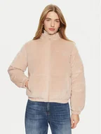 Kurtki damskie - Guess Kurtka zimowa V4BL03 KBXI2 Beżowy Regular Fit - miniaturka - grafika 1
