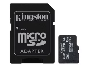 KINGSTON 8GB microSDHC Industrial C10 A1 pSLC Card + SD Adapter - Karty pamięci - miniaturka - grafika 1