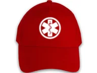 Czapki damskie - Czapka Comfort odblaskowa ESKULAP - czerwona - miniaturka - grafika 1