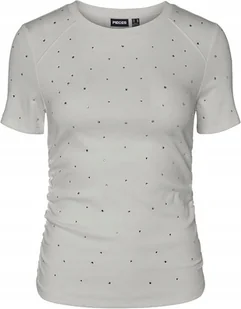 PIECES SZARA BLUZKA Z KRÓTKIM RĘKAWEM Z CYRKONIAMI BAWEŁNIANA XS 6BA - Bluzki damskie PIECES SZARA BLUZKA Z KRÓTKIM RĘKAWEM Z CYRKONIAMI BAWEŁNIANA XS 6BA - Bluzki damskie - miniaturka - grafika 1