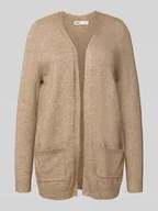 Swetry damskie - Kardigan o kroju regular fit z mieszanki wiskozy model ‘LESLY’ - miniaturka - grafika 1