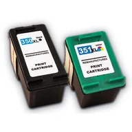Tusze oryginalne - 2X Tusz Do Hp 350 Xl + 351 Xl 4260 4280 4360 4480 - miniaturka - grafika 1
