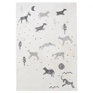 Dywany dla dzieci - Dywan dziecięcy popielaty w sarny Yuhna 120x170 - miniaturka - grafika 1