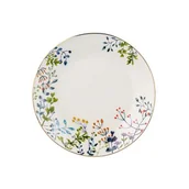 Talerze - Talerz deserowy Silvia 19 cm gałązki biały - miniaturka - grafika 1