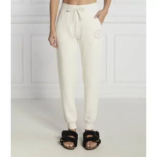 Emporio Armani Spodnie dresowe | Regular Fit - Dresy damskie - miniaturka - grafika 1