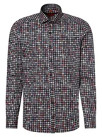 Koszule męskie - Finshley & Harding Koszula męska Mężczyźni Slim Fit Bawełna niebieski|wielokolorowy wzorzysty, 37 - miniaturka - grafika 1