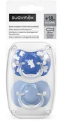 Smoczki uspokajające - Suavinex 309071-SMOCZEK fizjologiczny SX PRO 18M 2 SZT NIEBIESKI WILD&FREE - miniaturka - grafika 1