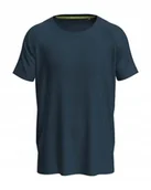 Koszulki męskie - Koszulka męska T-shirt Stedman Active 140 Raglan Men ST8410 Marina Blue M - miniaturka - grafika 1