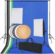 Tła fotograficzne - Zestaw studyjny VIDAXL - miniaturka - grafika 1