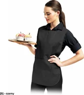 Odzież robocza - R.E.I.S. TN-1K - tunika dla gastronomi damska z kieszenią - czarny S - miniaturka - grafika 1