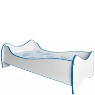 Łóżka dla dzieci i młodzieży - Łóżko Dziecięce z Materacem Duo Halmar Biały / Niebieski Biały / Niebieski - miniaturka - grafika 1