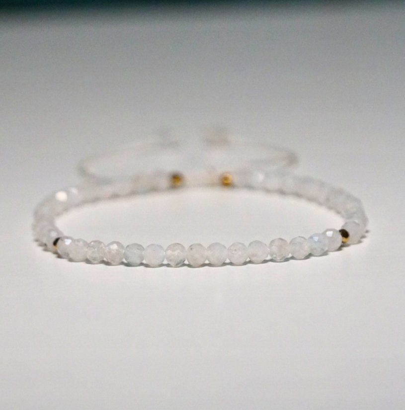 Bransoletka Kamień Księżycowy 3mm - Crystals Break Talizman Prezent