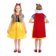 Stroje karnawałowe - Strój Królewny Śnieżki Dla Dziewczynki Baśniowe Przebranie Karnawał M - miniaturka - grafika 1