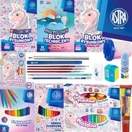 Przybory szkolne - Wyprawka Szkolna Astra Unicorn (Xl) 20 El. - miniaturka - grafika 1