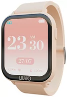 Smartwatch - Zegarek LIU JO SWLJ065 Smartwatch Voice beżowy - miniaturka - grafika 1