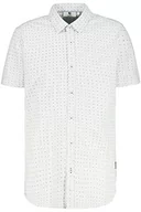 Koszule męskie - Garcia Koszula męska z krótkim rękawem, biała, M, biały, M - miniaturka - grafika 1
