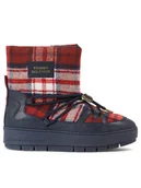 Śniegowce damskie - Tommy Hilfiger Śniegowce Tartan Snowboot FW0FW07612 Niebieski - miniaturka - grafika 1