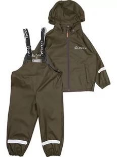 HULABALU 2-częściowy zestaw przeciwdeszczowy "Pixy" w kolorze khaki - Bluzy i sweterki niemowlęce - miniaturka - grafika 1