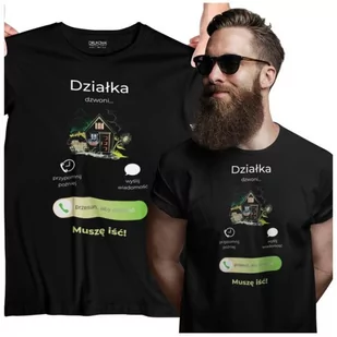 KOSZULKA DZIAŁKA DZWONI. MUSZĘ IŚĆ. KOSZULKA DLA DZIAŁKOWCA - Moda i Uroda OUTLET - miniaturka - grafika 1