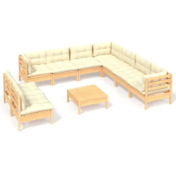 Zestaw wypoczynkowy ogrodowy - sofa narożna, środkowa, podnóżek, podusz