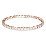 Bransoletki - Bransoletka Swarovski - Matrix Tennis, White, Rose Gold 5657661 L - miniaturka - grafika 1