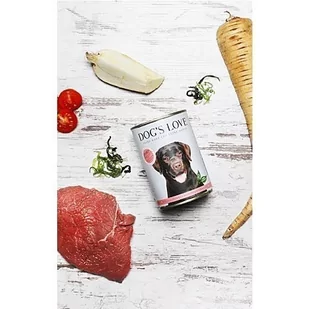 DOG'S LOVE Pferd - konina z pasternakiem i pomidorami 400g - Mokra karma dla psów - miniaturka - grafika 3