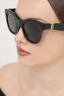 Okulary przeciwsłoneczne - Burberry okulary przeciwsłoneczne damskie kolor czarny 0BE4418 - miniaturka - grafika 1