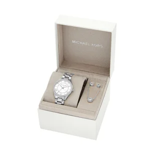 Zegarek Zegarek Michael Kors MK4851SET Srebrny - Zegarki damskie - miniaturka - grafika 1