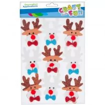 Craft with Fun Ozdoba Bn Eva Renifer samoprzylepna 9szt Pbh 12/288 - Pozostałe akcesoria dla plastyków - miniaturka - grafika 1
