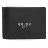 Portfele - Pepe Jeans Głęboki poziomy portfel z portmonetką czarny 11,5x8x1 cm Skóra by Joumma Bags, Czarny (Black), Talla única, Poziomy portfel z portfelem - miniaturka - grafika 1