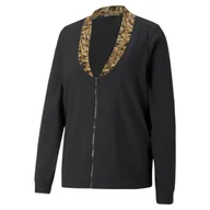 Kurtki damskie - Kurtka treningowa damska Puma SAFARI GLAM czarna 52223401 - miniaturka - grafika 1