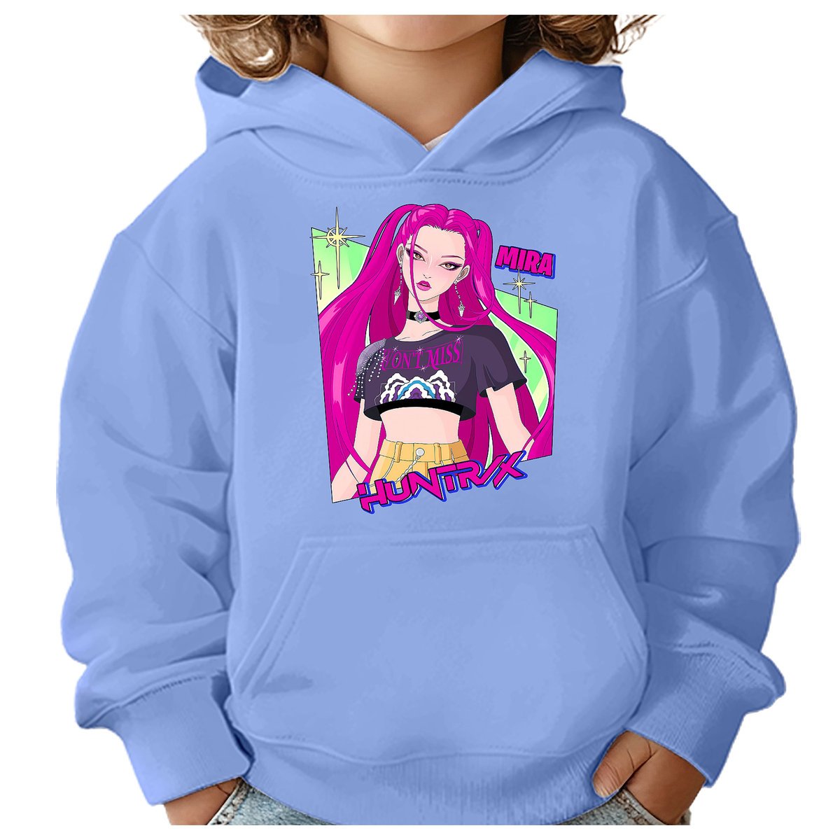 BLUZA DZIECIĘCA HUNTRIX MIRA KPOP 104 Z KAPTUREM BAWEŁNIANA JAKOŚĆ