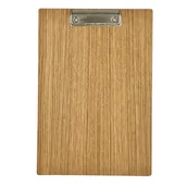 Deski z klipsem - Clipboard Drewniany Dąb Fornir A4 podkładka clip /BM/ - miniaturka - grafika 1
