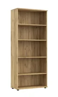 Regały biurowe - Elior Klasyczny regał biurowy z otwartymi półkami dąb craft E4-B99 - miniaturka - grafika 1