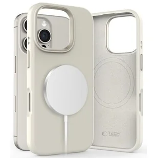 Etui TECH-PROTECT Silicone Pure MagSafe do Apple iPhone 16 Pro Beżowy - Etui i futerały do telefonów - miniaturka - grafika 1